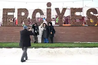 Erciyes'te Yarıyıl Tatili Yoğunluğu!