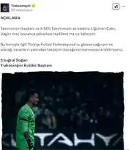 Uğurcan Çakır'a Tepkiler: Trabzonspor'dan TFF'ye Çağrı