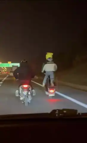 TEM Otoyolunda Tehlikeli Motosiklet Gösterisi!