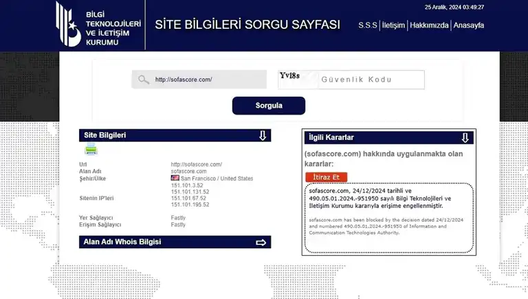 Sofascore'a Erişim Engeli: Yasadışı Bahis İddiası